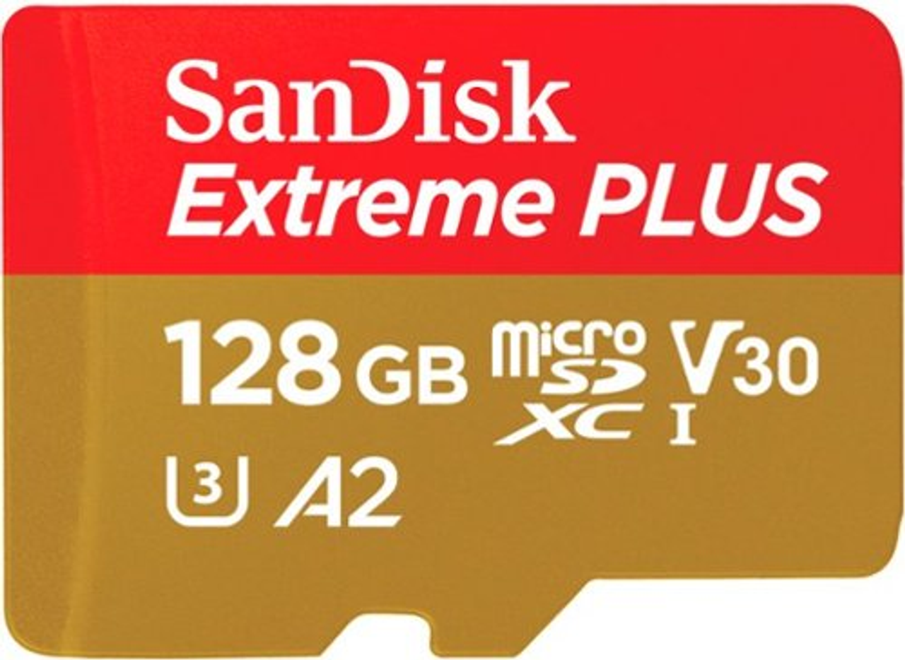 SanDisk - Extreme PLUS 128GB MicroSDXC UHS-I Memory Card