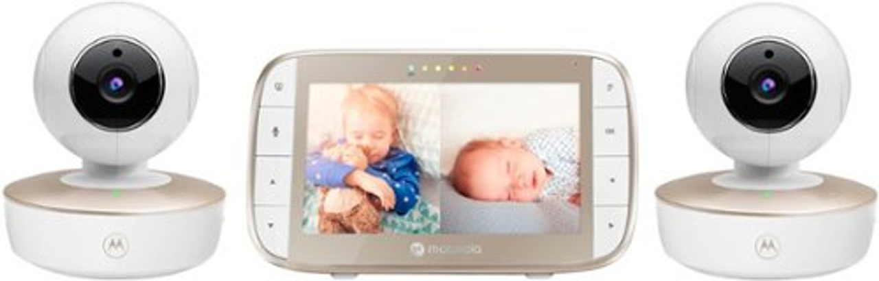 Motorola VM50G-2  5" WiFi Video Baby Monitor with 2 Cameras - White