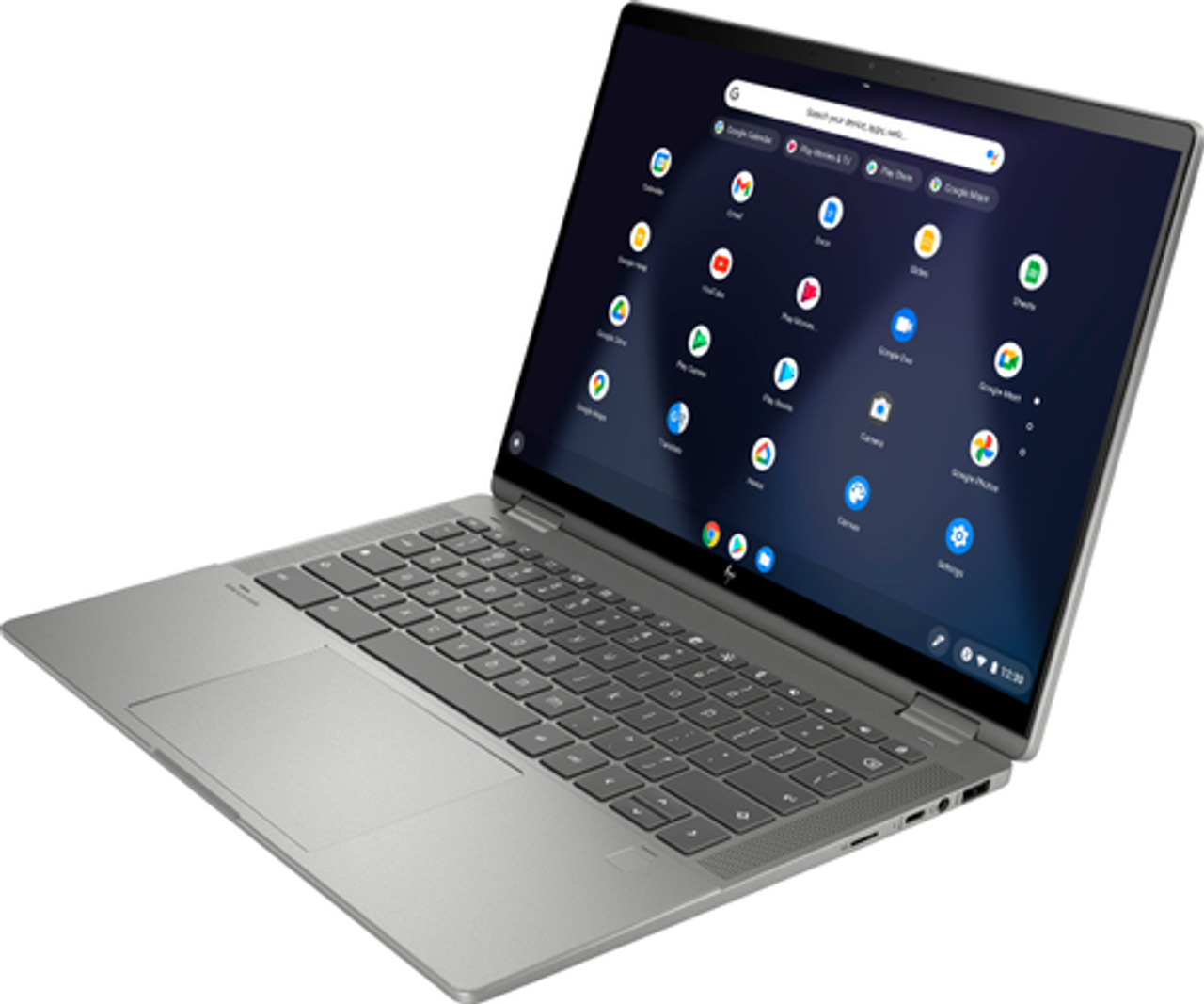 HP - 2-in-1 14" Touch-Screen Chromebook - Intel Celeron - 4GB Memory - 64GB eMMC - Natural Silver