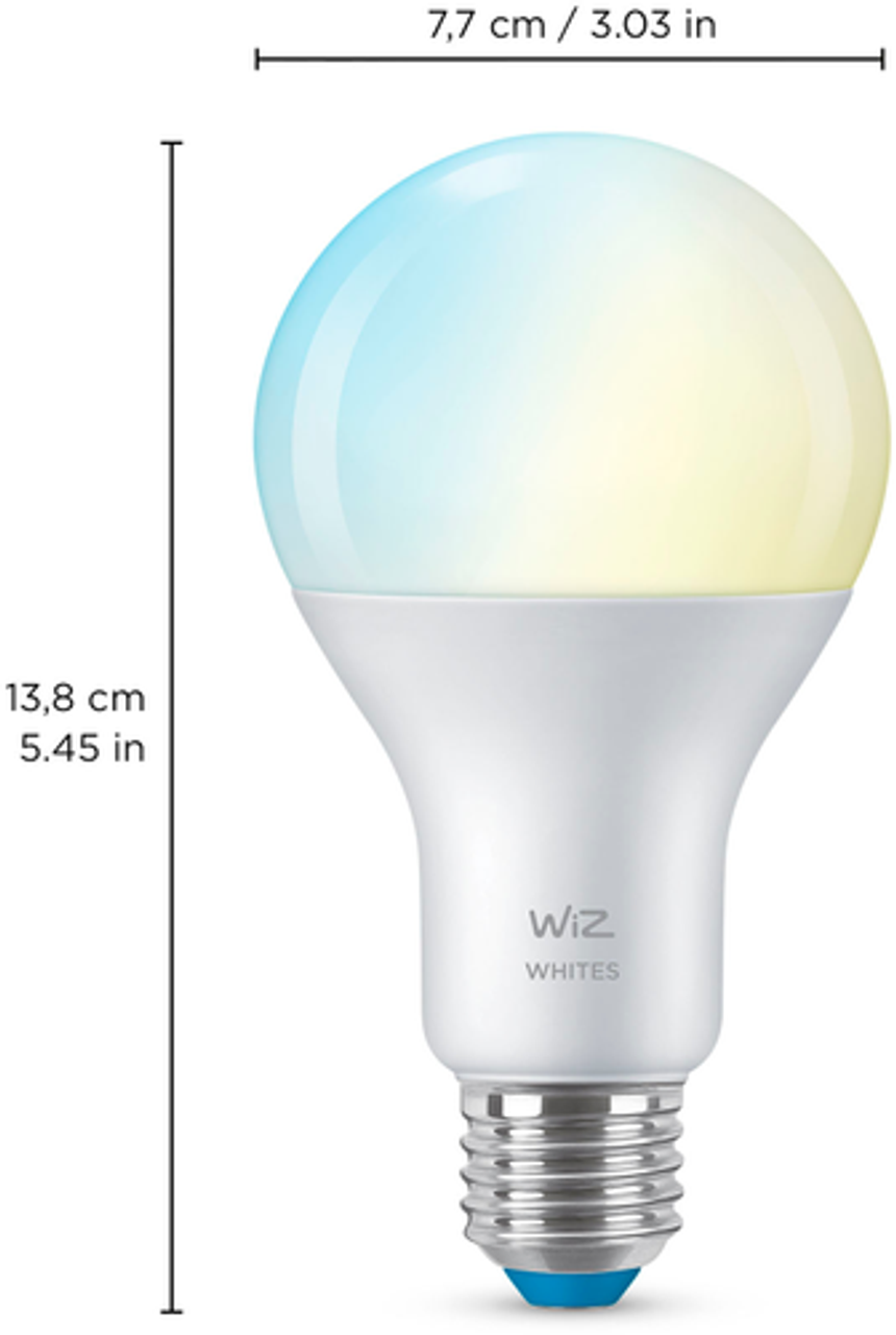 WiZ - Tunable White 100W A21 LED Smart Bulb - White