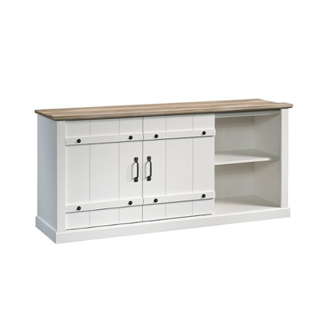 Sauder - Entertainment  Credenza-Soft White - Soft White