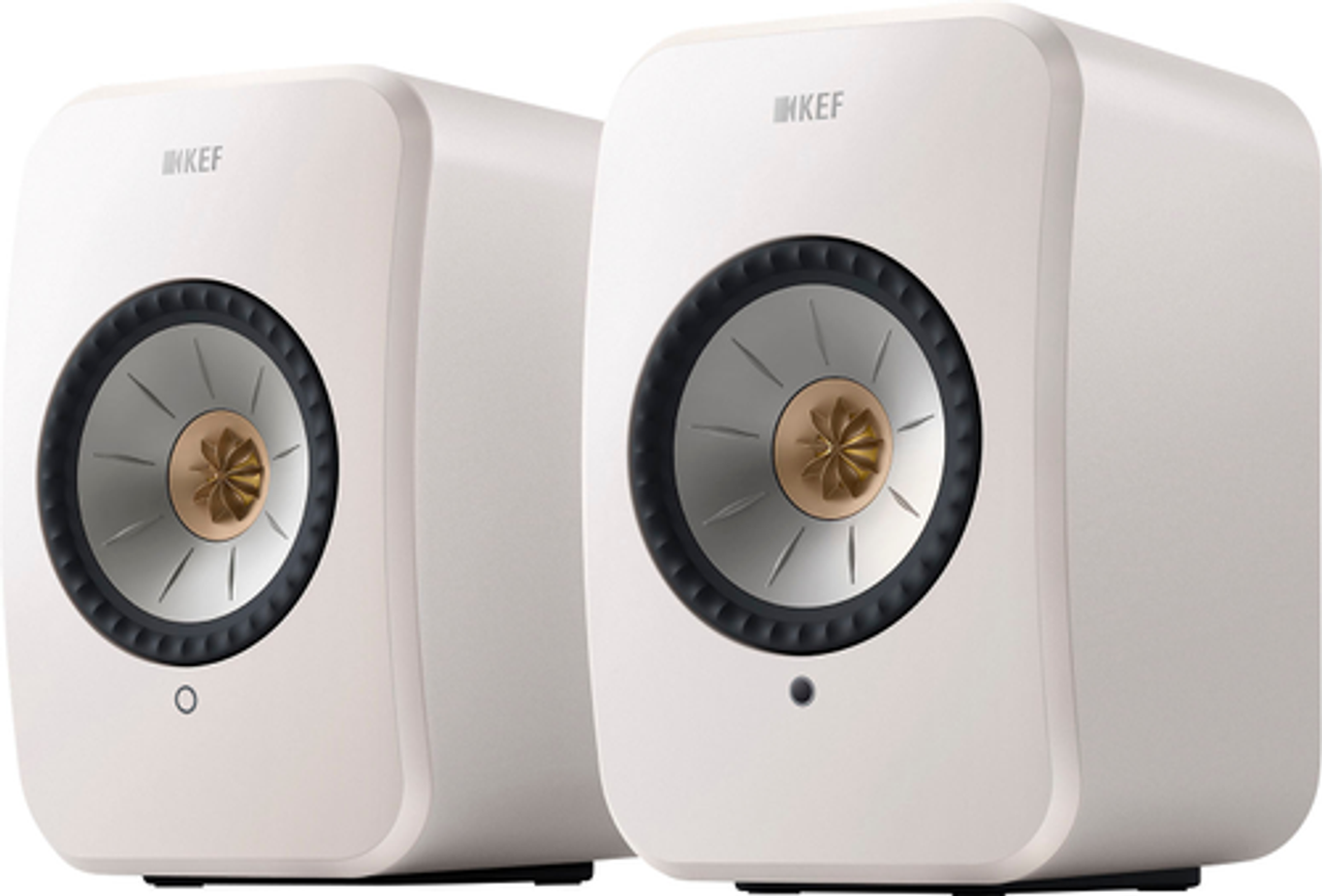KEF - LSXII Wireless Bookshelf Speakers Pair - WHITE