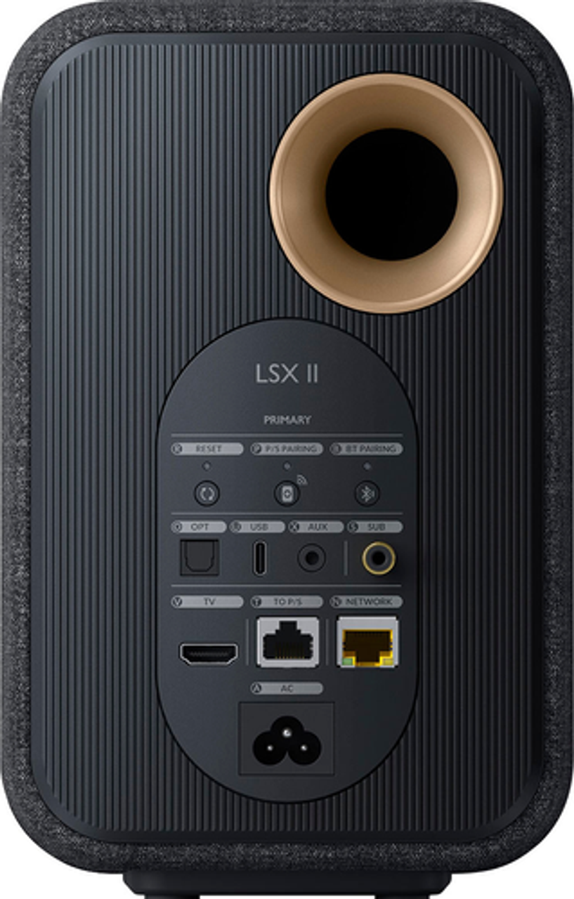 KEF - LSXII Wireless Bookshelf Speakers Pair - Black