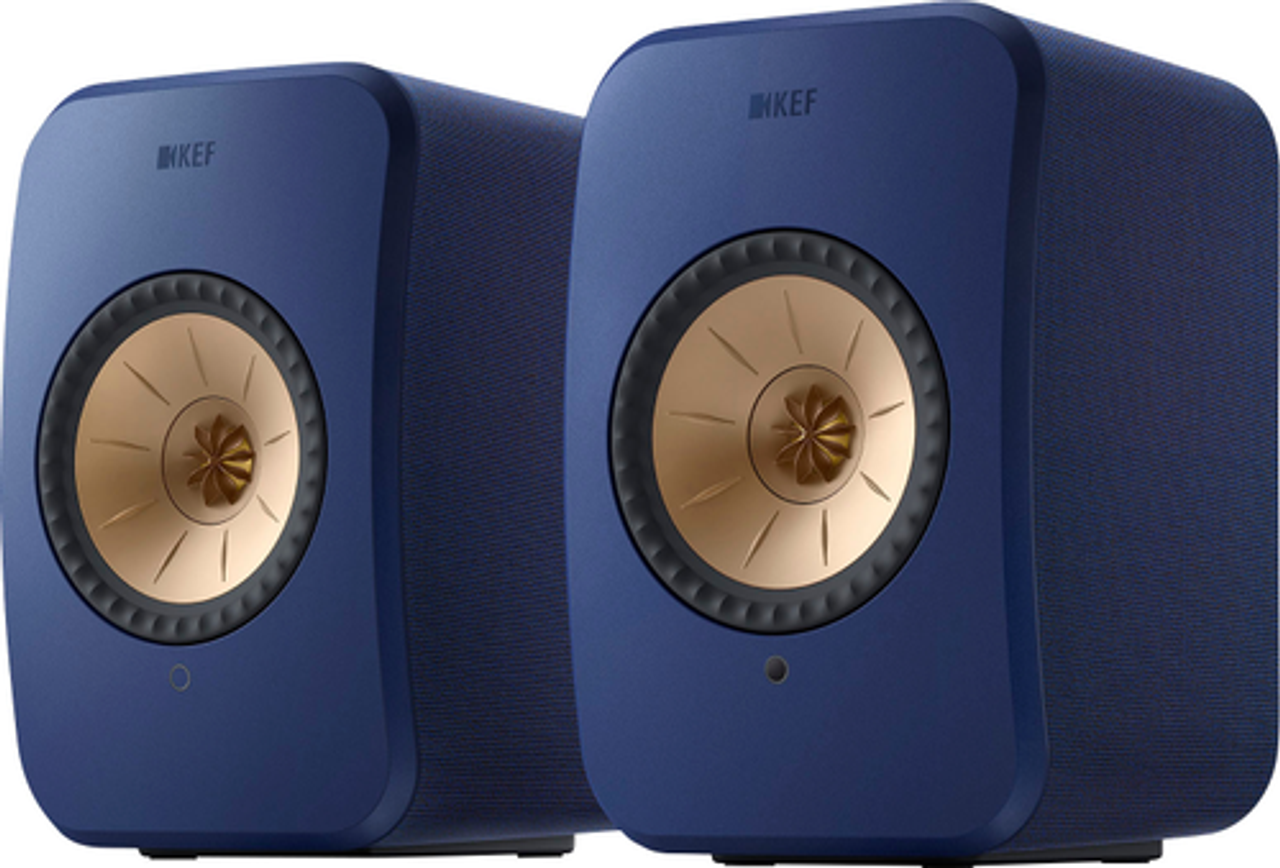 KEF - LSXII Wireless Bookshelf Speakers Pair - BLUE