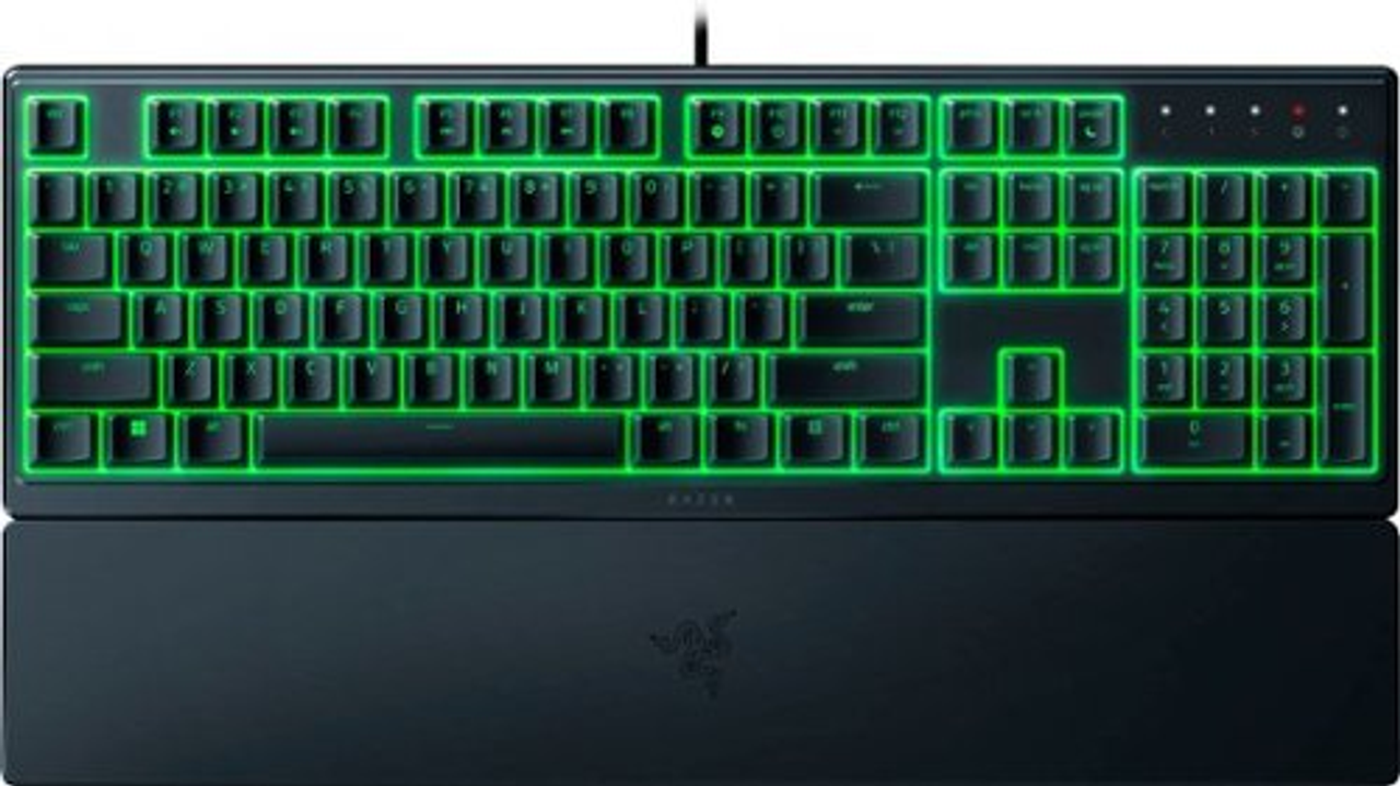 Razer - Ornata V3 X Full-Size Wired Membrane Gaming Keyboard with Chroma RGB Backlighting - Black
