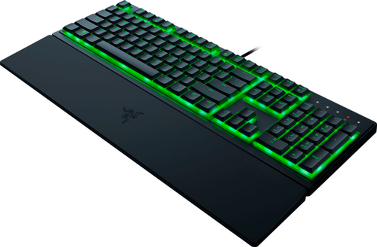 Razer - Ornata V3 X Full-Size Wired Membrane Gaming Keyboard with Chroma RGB Backlighting - Black