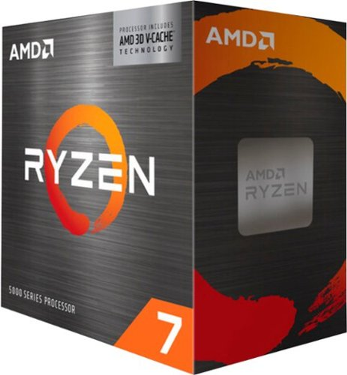 AMD Ryzen 7 5800X3D 3.4 GHz Eight-Core AM4 Processor, Black - Black