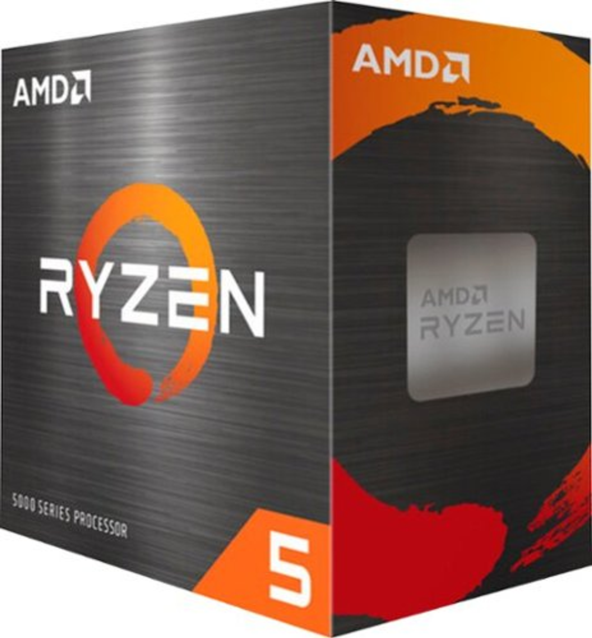 AMD Ryzen 5 5600 3.5 GHz Six-Core AM4 Processor, Black - Black