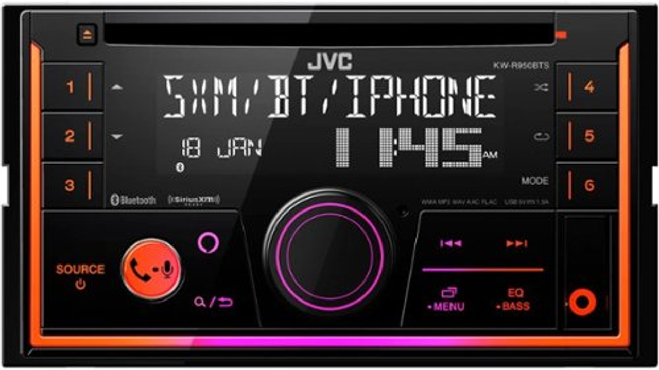 JVC - Built-in Bluetooth - In-Dash CD/DM Receiver - Black