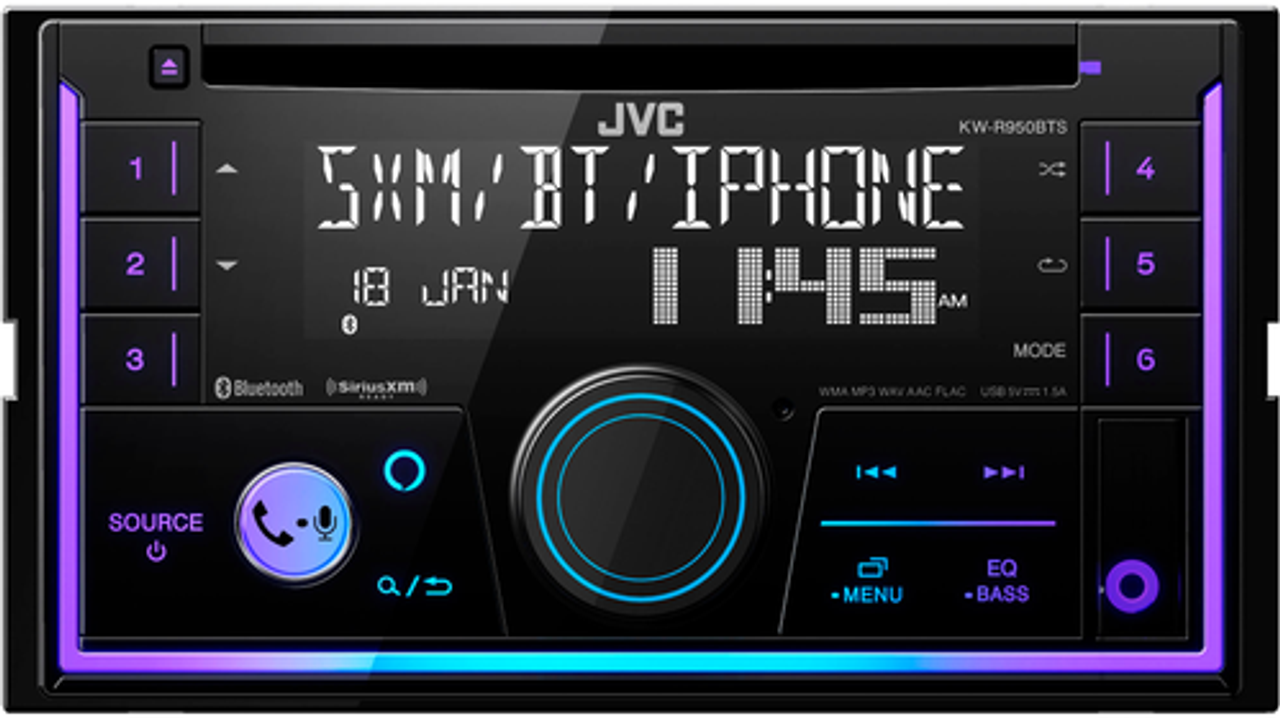 JVC - Built-in Bluetooth - In-Dash CD/DM Receiver - Black