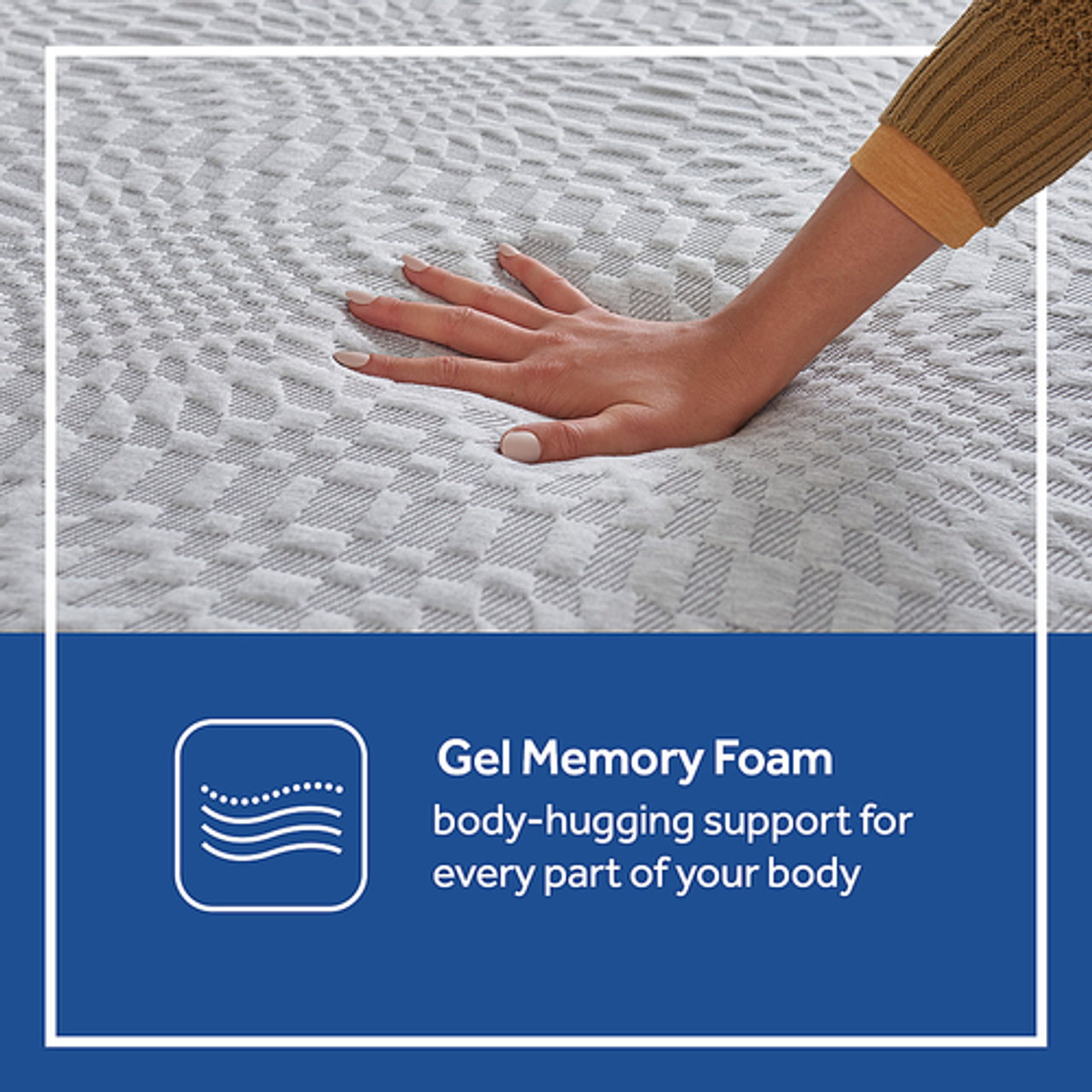 Sealy Essentials 12 Inch Memory Foam Mattress in a Box, Soft, Full - White