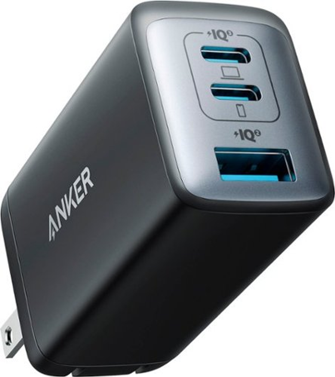 Anker - 735 3-port USB charger (up to 65W total) - Black