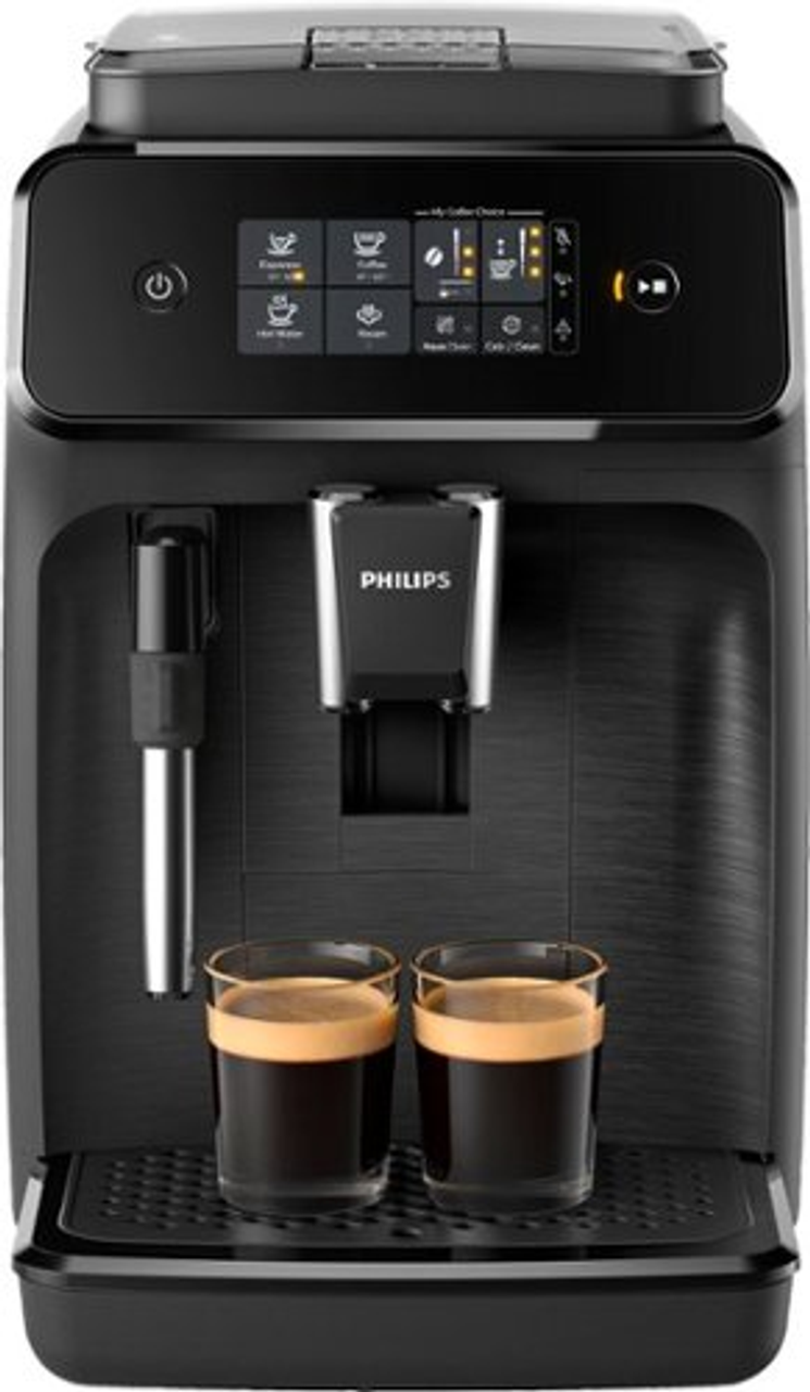 Philips 1200 Series Fully Automatic Espresso Machine with Milk Frother - Black