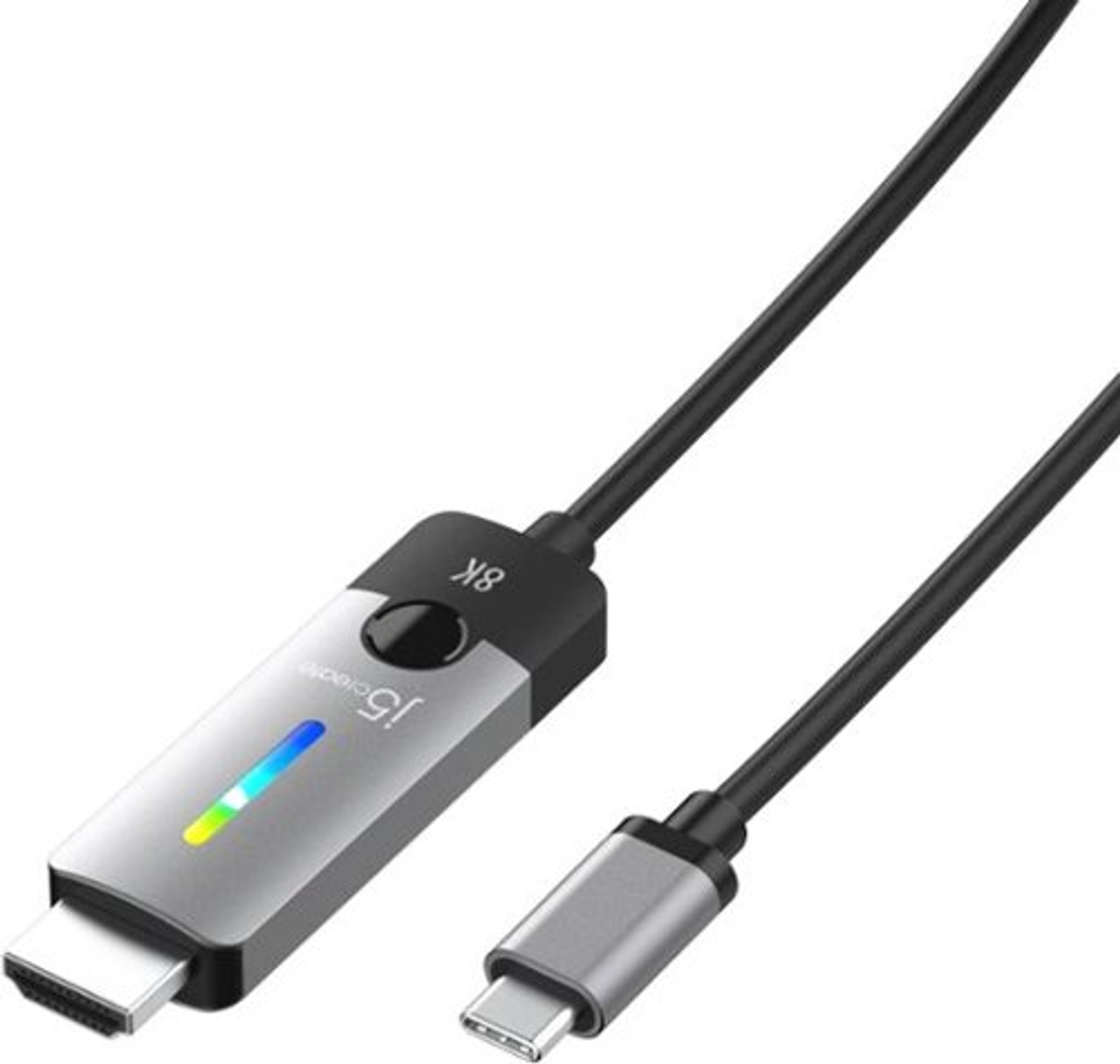 j5create - USB-C to HDMI 2.1 8K Cable - Space Grey/Black