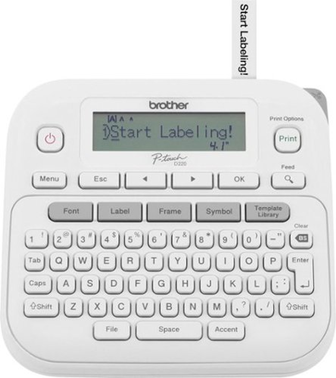 Brother - P-touch PTD220 Label Maker - White