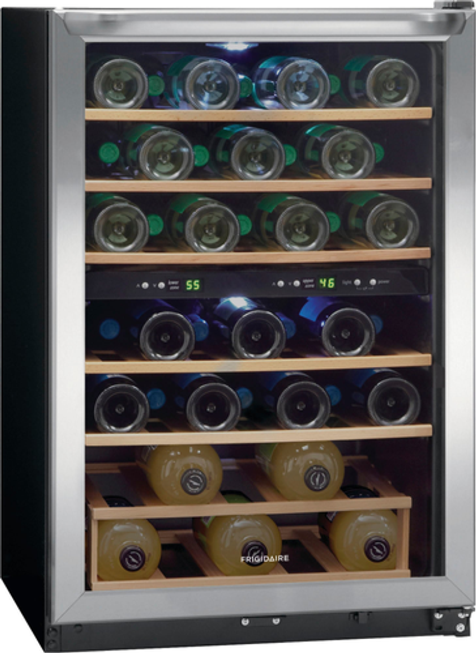 Frigidaire - 45 Bottle Two-Zone Wine Cooler