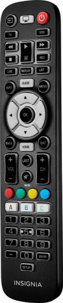Insignia™ - 3-Device Universal Remote - Black
