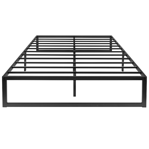 Flash Furniture - Universal 14 Inch Metal Platform Bed Frame - No Box Spring Needed w/ Steel Slat Support and Quick Lock Functionality - Black