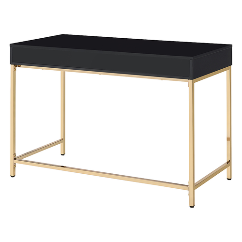 OSP Home Furnishings - Alios Black Desk - Black/Gold