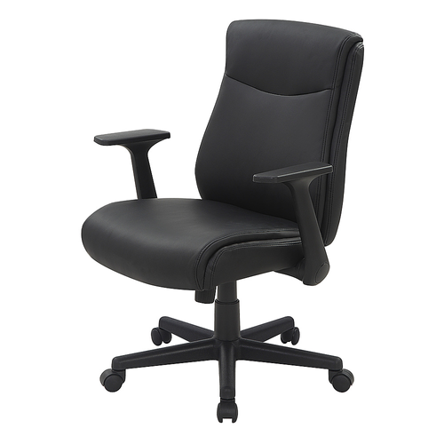 Office Star Products - Mid Back Managers Office Chair - Black