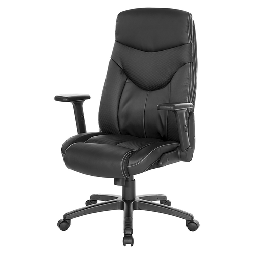 Office Star Products - Exec Bonded Lthr Office Chair - Black