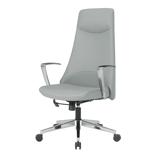 Office Star Products - High Bk Antimicrobial Fabric Office Chair - Dillon Steel