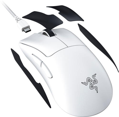 Razer - DeathAdder V3 Pro Lightweight Wireless Optical Gaming Mouse with 90 Hour Battery - White