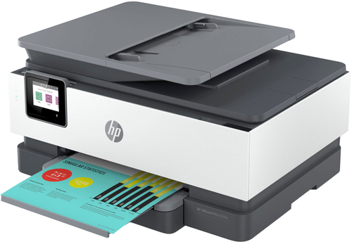 HP - OfficeJet Pro 8034e Wireless All-In-One Inkjet Printer - White