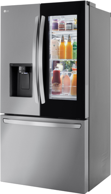 LG - 25.5 cu ft Frenh Door Refrigerator with InstaView - Stainless steel