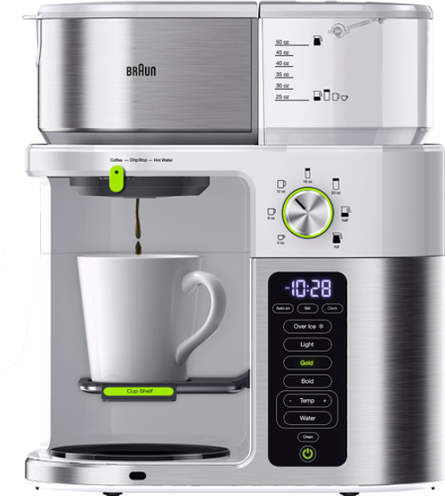 Braun - MultiServe KF9150WH Drip Coffee - White/Stainless Steel