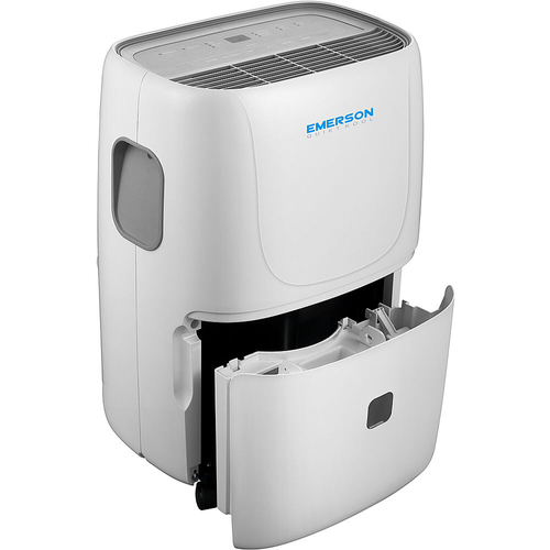 Emerson Quiet Kool - 50-Pint Dehumidifier with Built-In Vertical Pump - White