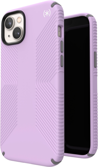 Speck - Presidio2 Grip Case with MagSafe for Apple iPhone 14 Plus - Spring Purple