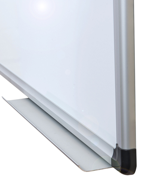 Floortex - Viztex® Porcelain Magnetic Dry Erase Board with an Aluminum frame - 24" x 36" - White