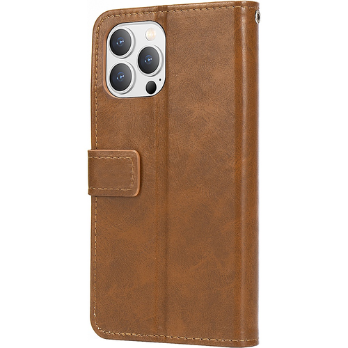 SaharaCase - Folio Wallet Case for Apple® iPhone® 14 Pro - Brown