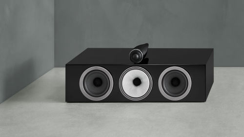 Bowers & Wilkins - 700 Series 3 Center Channel w/4" midrange, dual 6.5" bass (each) - Gloss Black