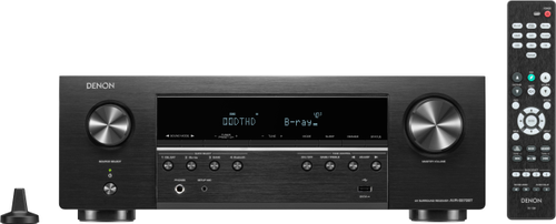 Denon - AVR-570BT 5.2 Channel 8K UHD AV Receiver, Wireless Streaming via Built-In Bluetooth, (4) 8K HDMI Inputs, Supports eARC - Black