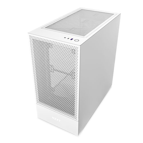 NZXT - H5 Flow Mid-Tower ATX Case White - White