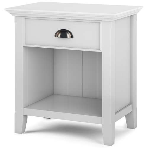 Simpli Home - Acadian Bedside Table - White