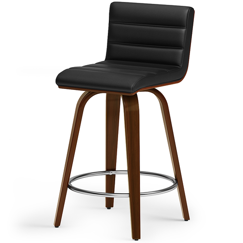 Simpli Home - Roland Counter Height Stool - Black