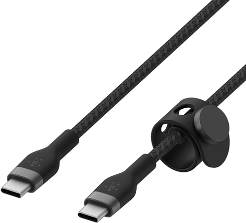 Belkin - USB-C TO USB-C 2.0, Braided Silicon, 3M, BLK - Black