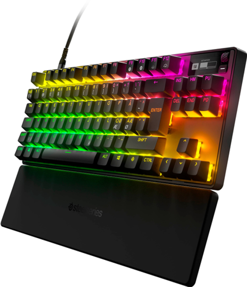 SteelSeries - Apex Pro 2023 TKL Wired Mechanical OmniPoint Adjustable Actuation Switch Gaming Keyboard with RGB Backlighting - Black