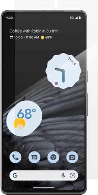 ZAGG - InvisibleShield Fusion Defense Curve Flexible Hybrid Screen Protector with Glass-like Feel for Google Pixel 7 Pro