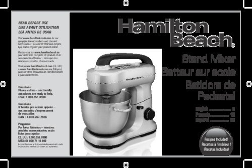 Hamilton Beach 300 Watt 7 Speed Stand Mixer - BLUE