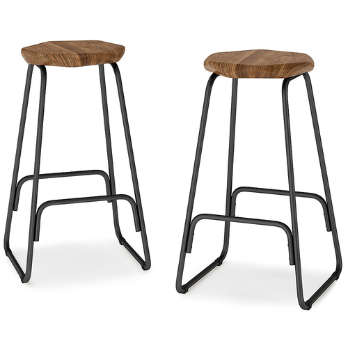 Simpli Home - Orson Saddle Counter Height Stool (Set of 2) - Natural