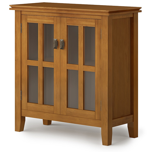 Simpli Home - Artisan Low Storage Cabinet - Honey Brown