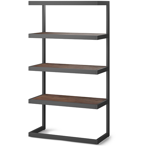 Simpli Home - Erina Bookcase - Distressed Charcoal Brown