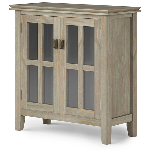 Simpli Home - Artisan Low Storage Cabinet - Distressed Grey