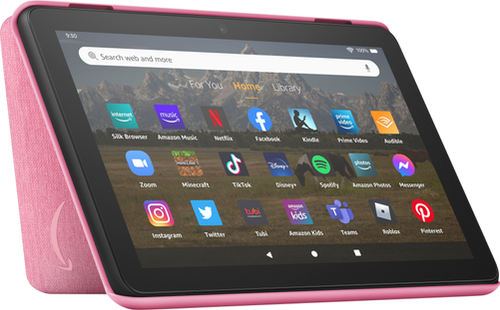 Amazon - Fire HD 8 Tablet Cover (Only compatible with 12th generation tablet, 2022 release) - Rose
