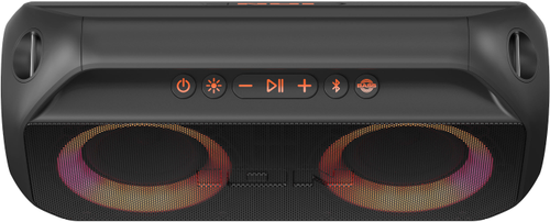ION Audio - Water-Resistant Bluetooth Stereo Boombox with Lights - Black