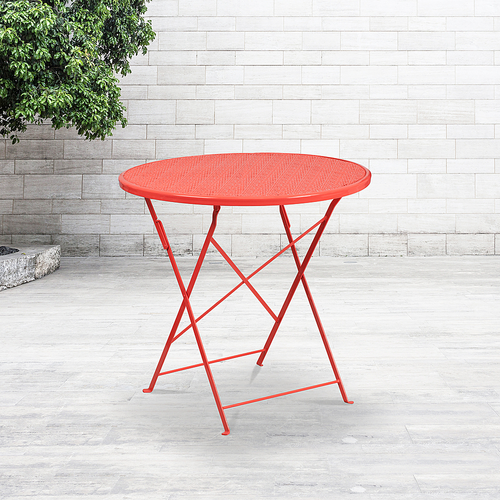 Flash Furniture - Oia Contemporary Patio Table - Coral